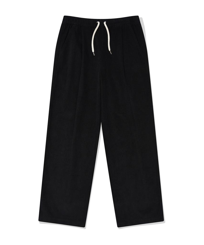 WACKY WILLY Corduroy Elastic Pants Black