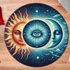 Kulatý koberec Strom života Mandala přírody Koberec pro starodávnou duchovní výzdobu Koberec pro meditační prostor Omyvatelná a protiskluzová podložka