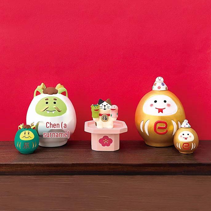Japanese ZAKKA Snake Ornament - Creative Cat DIY Resin Blind Box Decoration