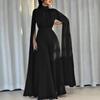 New European and American Cross-border Elegance Amazon Red Temperament Long-sleeved Jumpsuit Banquet Party Clothing