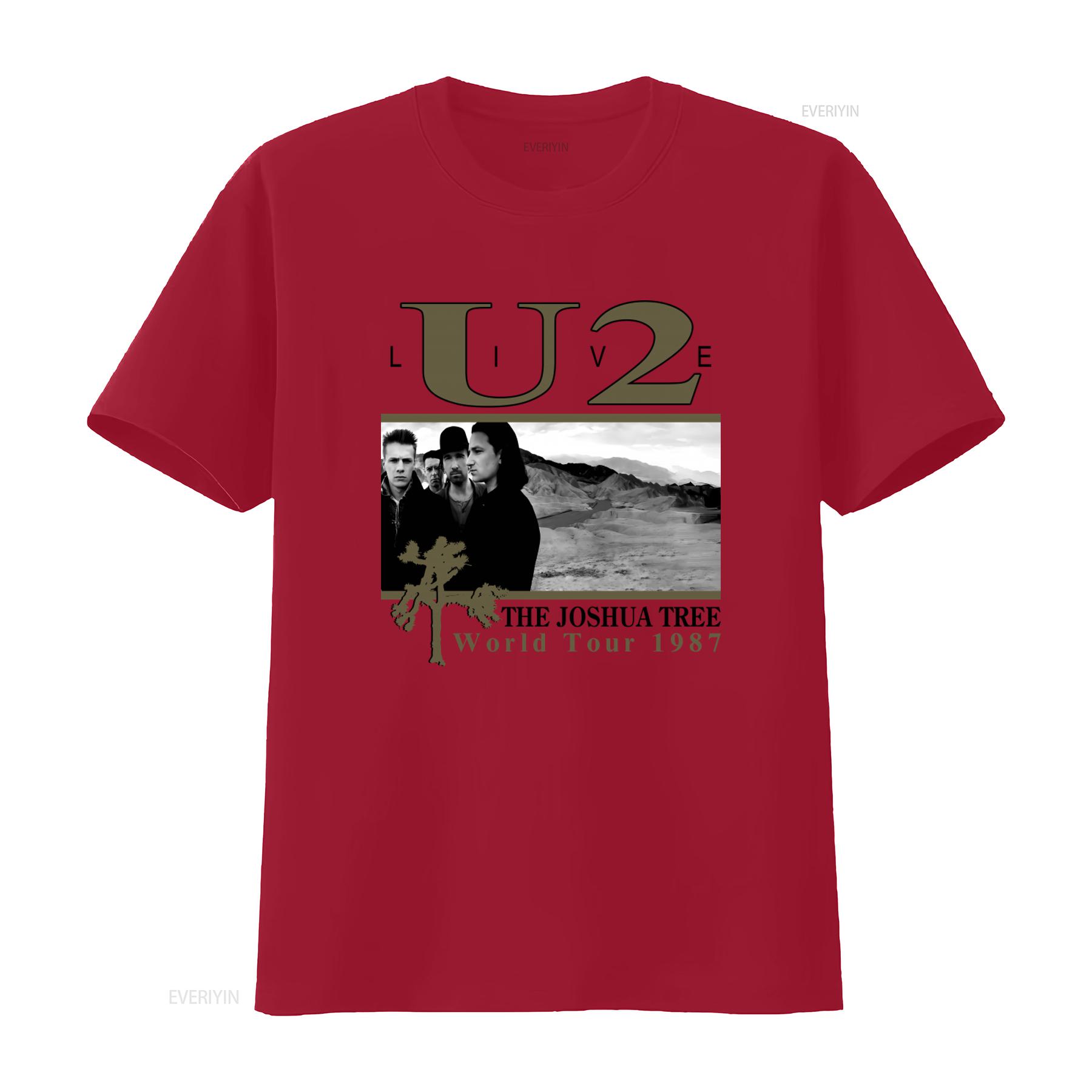 U2 The Joshua Tree World Tour 1987 T Shirt Band Rock vintage Washed Stretched Comfortable Versatile Soft Breathable Unisex S