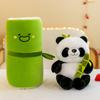 Simulation bamboo tube giant panda doll panda hall souvenir doll plush toy bamboo shoots panda mascot