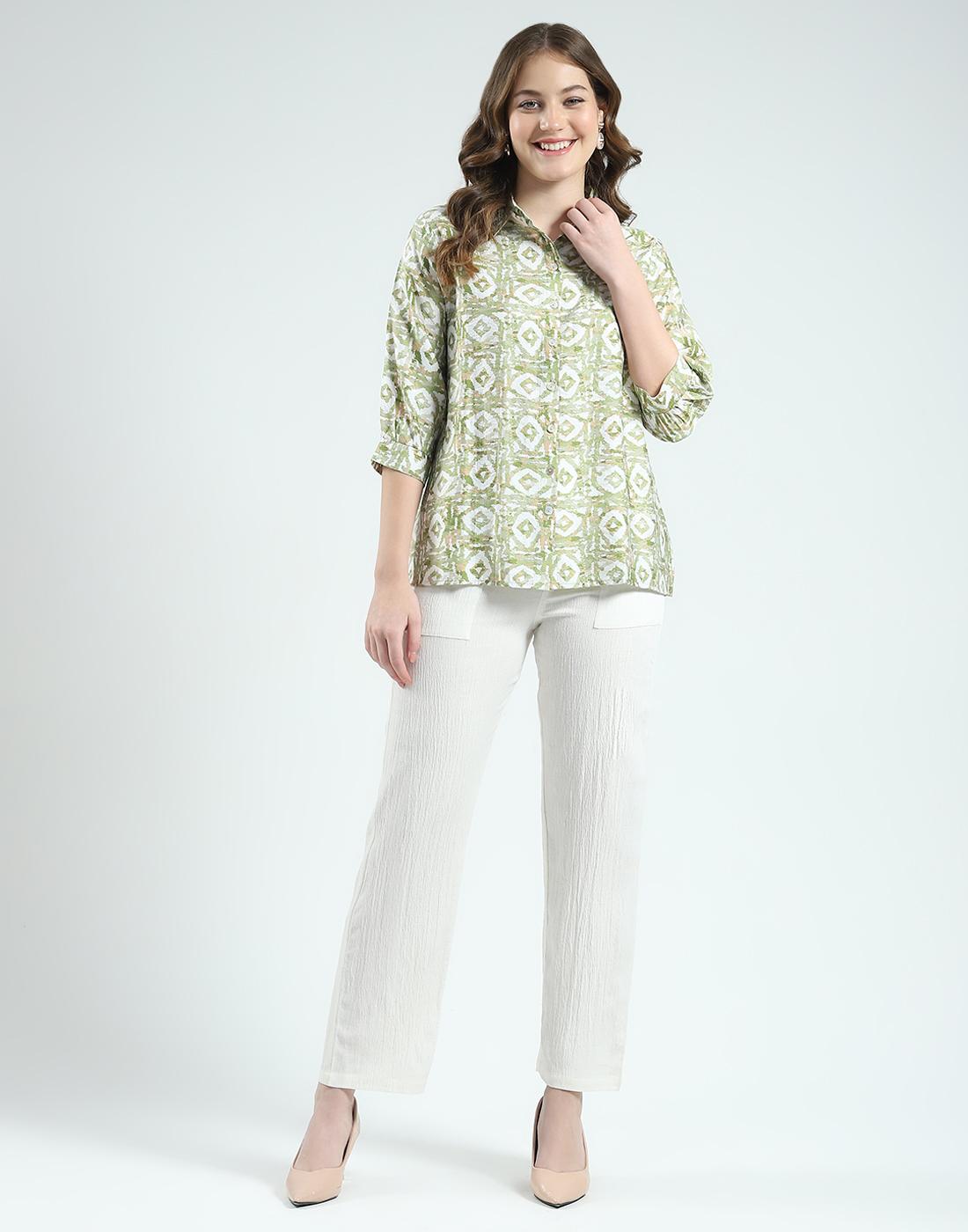 

Monte Carlo Women s Regular Fit Printed Co-ord Set M зелёный