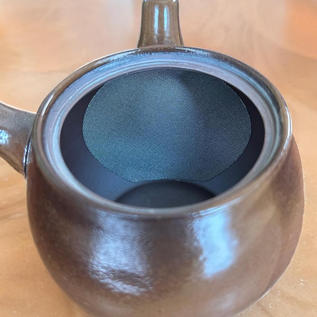 Sento Senka Pottery Coffee Teapot 32-20, Side Handle, Banko Ware, Gift, Made In Japan, Lightweight, 480cc, with Original Label