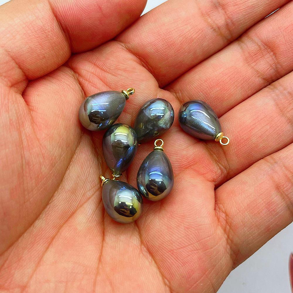10x14mm Colorful Teardrop Imitation Pearl Beads for DIY Bracelet Jewelry Accessories