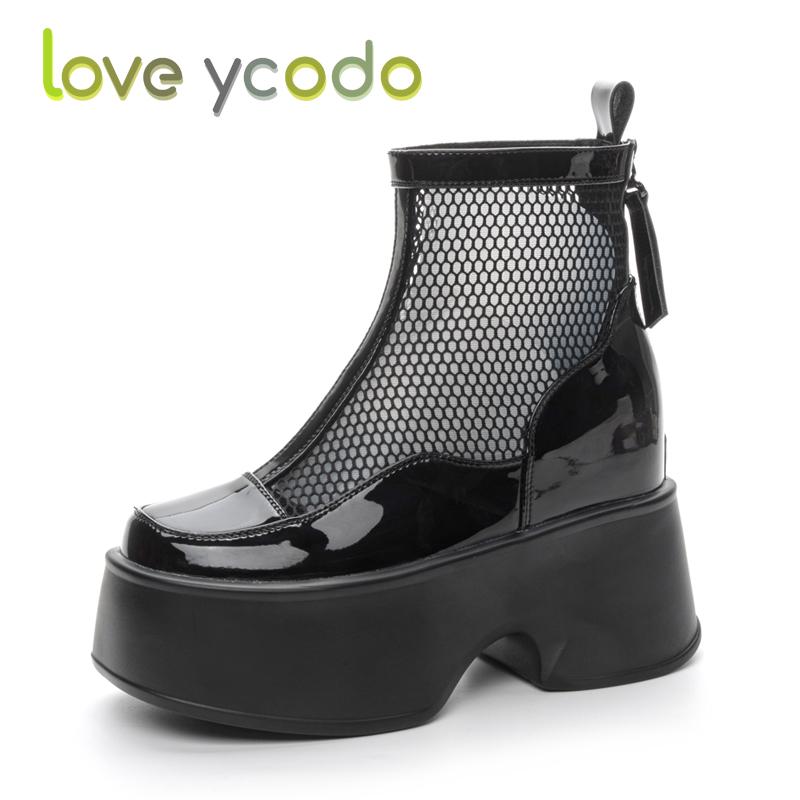 Women's Summer Breathable Increase Platform Boots, Fashion Women's Increase Waterproof Platform Shoes