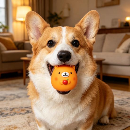 Squeaky Animal Dog Toy Latex Chick Pig Frog Bear Dog Chew Toy Teeth Cleaning Toy for Small Medium Dogs Fetch Training