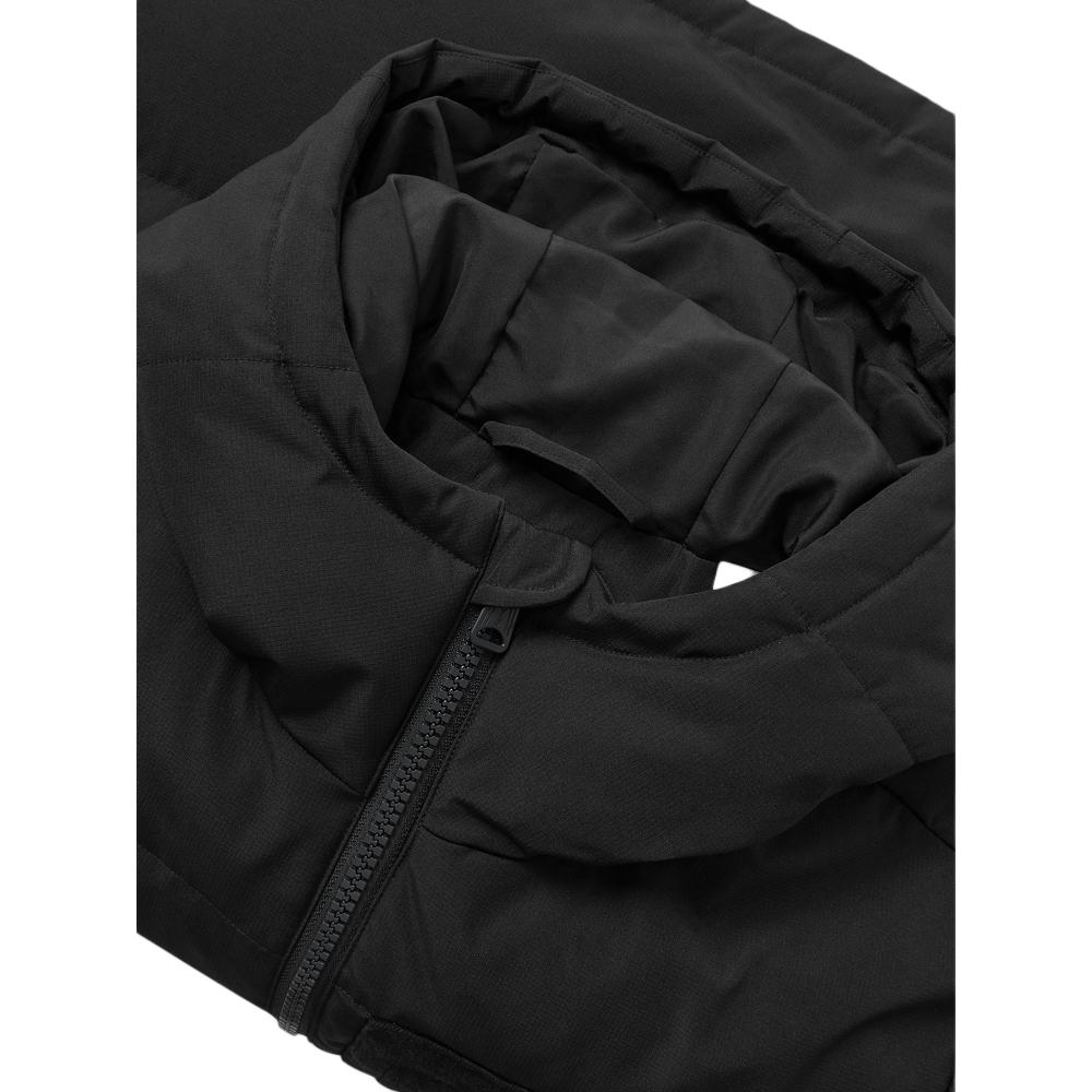 Levis Hooded Solid Color Comfortable Loose Pocket Down Jacket Men Jackets Black 002H9-0005