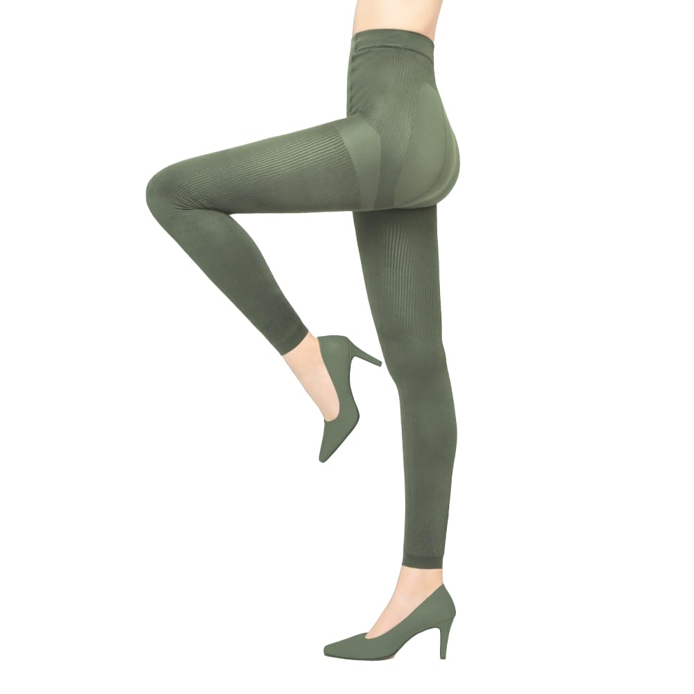 

touch x Rib Cool type compression Versier rib stitch ribbed compression ribbed cooling sensation [Cool type] leggings, cool, compression, spats,