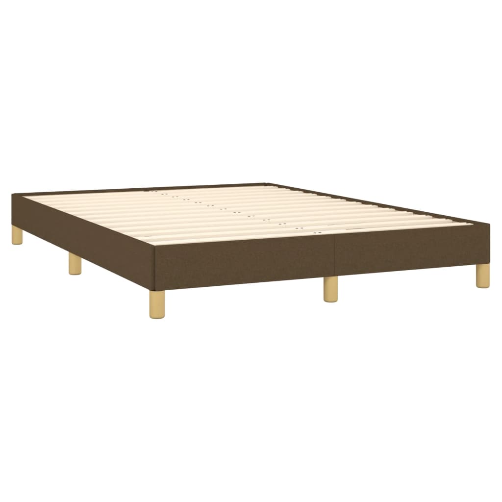 Vidaxl Bed Frame Without Mattress, Dark Brown, 160X200 Cm, Fabric