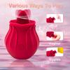 Rose Tongue Licking Vibrator for Women Clit Stimulator Oral Sucking Sex Toy Female Masturbation Sucker