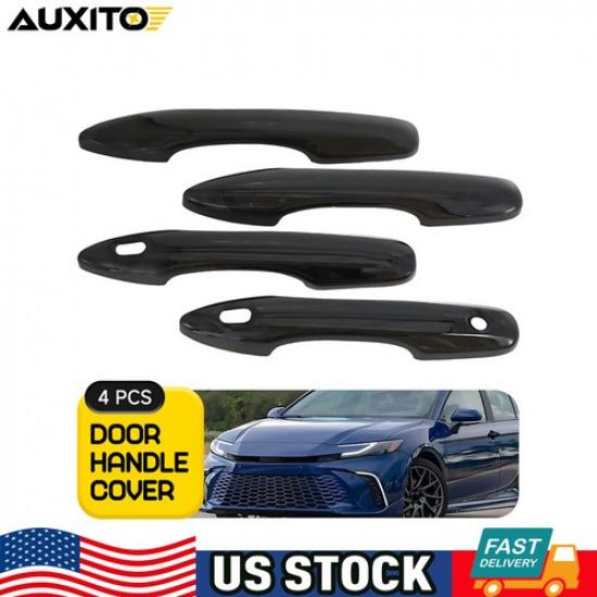 For 2018-2025 Toyota Camry SE LE XLE XSE Gloss Black Door Handle Cover 4PCS Set