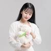 Non-Toxic White Woolen Doll With Standing Posture Cute Sheep Kawaii Pink Lamb Super Soft Holding Flowers Kawaii Gift 27Cm