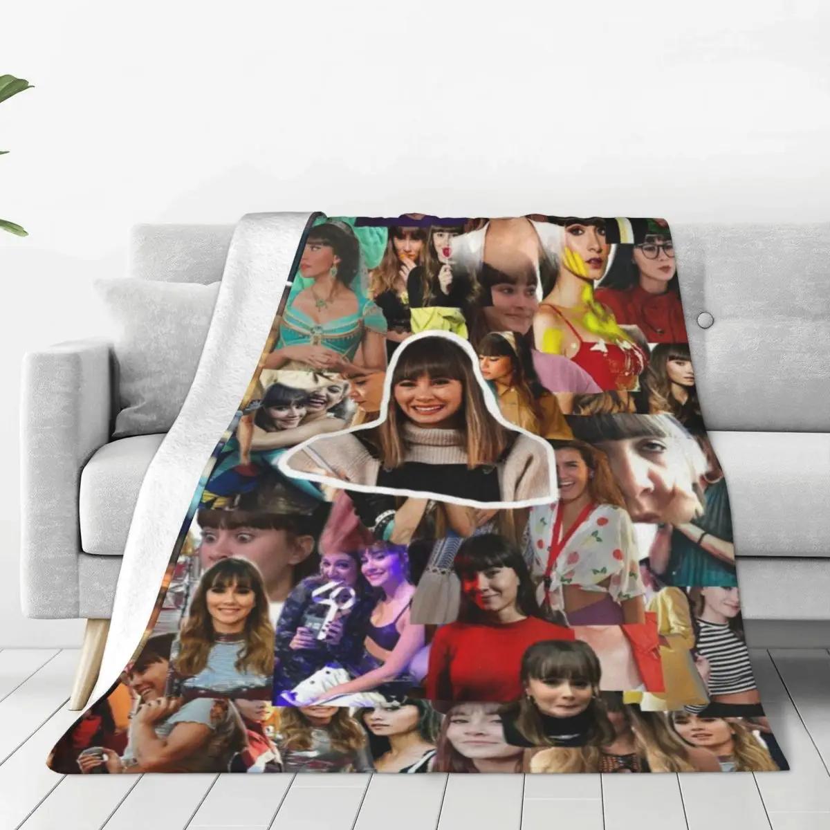 

A-Aitanas Flannel Blanket Quality Soft Durable Musician Photo Throw Blanket Winter Travel Couch Chair Printed Bedspread 80x120cm