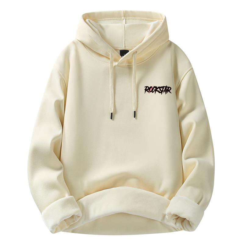Padded Hooded Sweater Men's Autumn and Winter New Cotton Couple Models Thickened Loose Youth Jacket