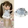 For Blythe Doll Winter Flower Coat Outfit Clothing Princess Dress Skirt Lace Maid Fastfood M Clothes OB24 OB22 1/6 Accessories