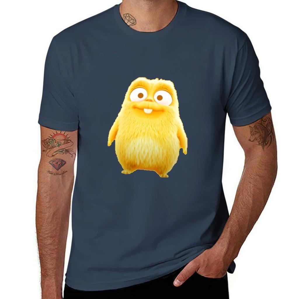 Lemmings Gold From Grizzy And Lemmings Tshirt Classic Crew Neck Cotton Tshirt