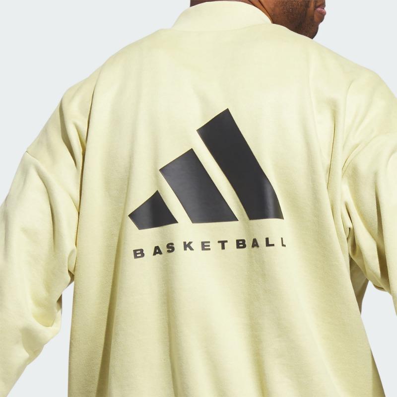 adidas La Collezione 2024 Capitolo 01 Felpa Girocollo con Stampa Logo Monocolore Felpa Unisex Oro IN7697
