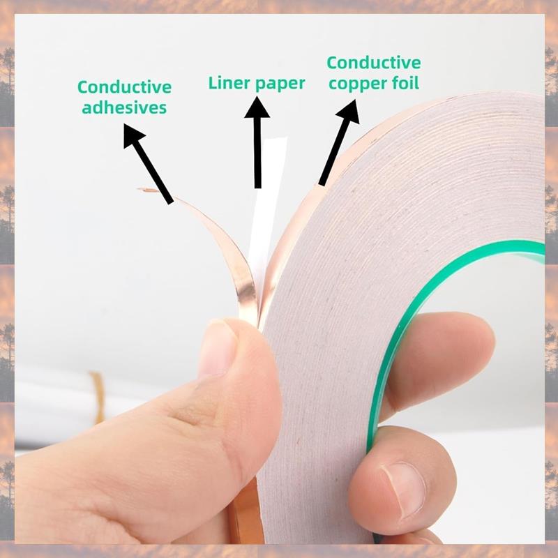 2025 Trend 2PCS Copper Shielding Tape 1/4Inch X 164Ft, Copper Foil Tape & Copper Shielding Tape For Copper Tape Conductive Adhes