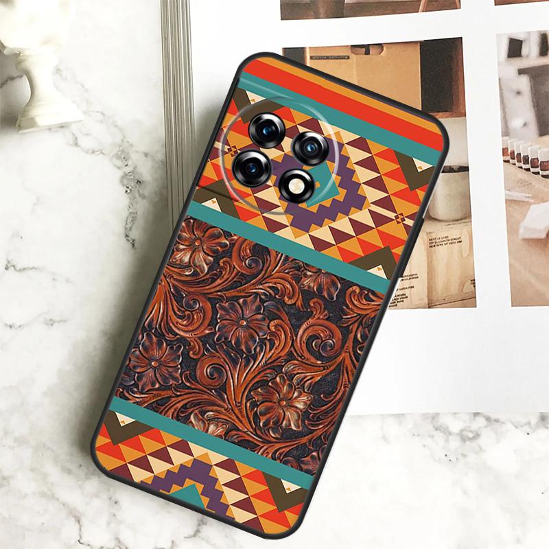 Western Cowgirl Cowboy Boho Case For OnePlus 11 12 12R 9 10 Pro 10R 9R 8T 10T Nord CE 2 3 Lite 2T N10 N20 N30 CE4 Cover
