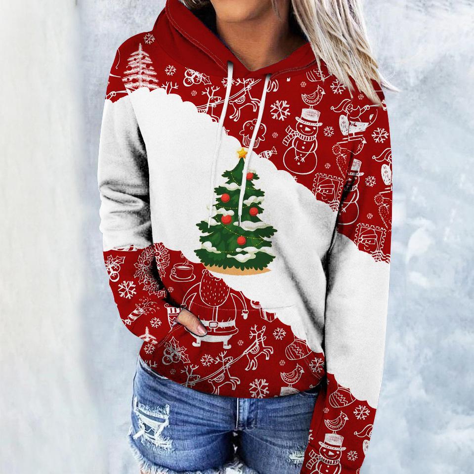 Autumn and Winter Women's 3D Printed Hooded Comfortable, Loose, Casual and Breathable Trend Hoodies & Sweatshirts (women’s)