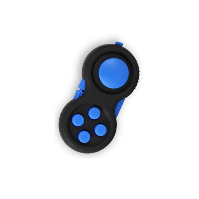 Fidget Toy Game, Rubberized Classical Controller Fidget Concentration Toy with 8-Fidget Functions and Lanyard for Relieving Stress and Anxiety