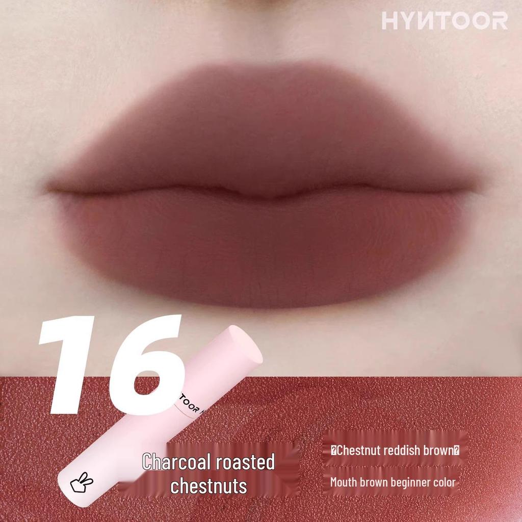HYNTOOR Black Rabbit Matte Mist Macaron Lipstick – Student-Friendly Lip Gloss