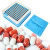 100 Holes Capsules Filling Tool Empty Capsule Plates Capsule Filling Machine 1#Blue 1#