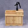 1:12 Dollhouse Miniature Bathroom Sink Cupboard Kitchen Wash Basin Drawer Furniture Model Decor Toy Doll House Accessories