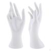 2xFemale Hand for Jewelry Bracelet Watch Display White