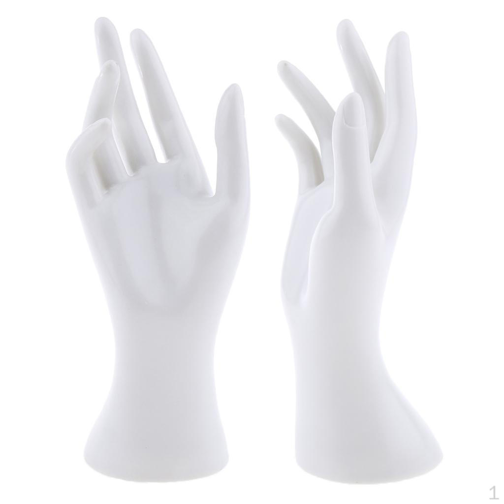 

2x Женская рука для демонстрации ювелирных изделий, браслетов, часов, белая