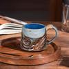 OLOEY Vintage Irregular Ceramic Mug with Rope Handle