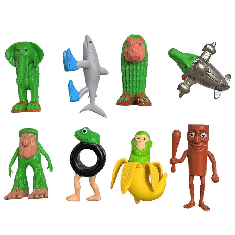 Italian Brainrot Tung Sahur Figure Toy Tralalero Tralala Figures Bombardino Crocodilo Shimpanzini Bananini Model Decor Doll Gift