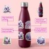 50-Piece Fairytale Garden Waterproof Sticker Set for Water Bottles and Luggage