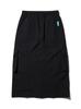 BBC EARTH W Ripstop Cargo Long Skirt 2_Black