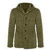 Herren Herbst Winter neue Kapuze reine Farbe lose lässige Plüschjacke