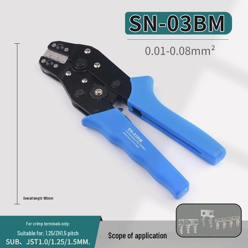 Crimping Tool SN-01BM/02/03/48B/06WF/28B for Spring Clip PH & XH2.54 DuPont Cold Crimp Terminals.