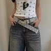 Korean Style Lace Waistband Elegant Dress Jeans Belt Unique Butterfly Waist Belt  Spicy Girls