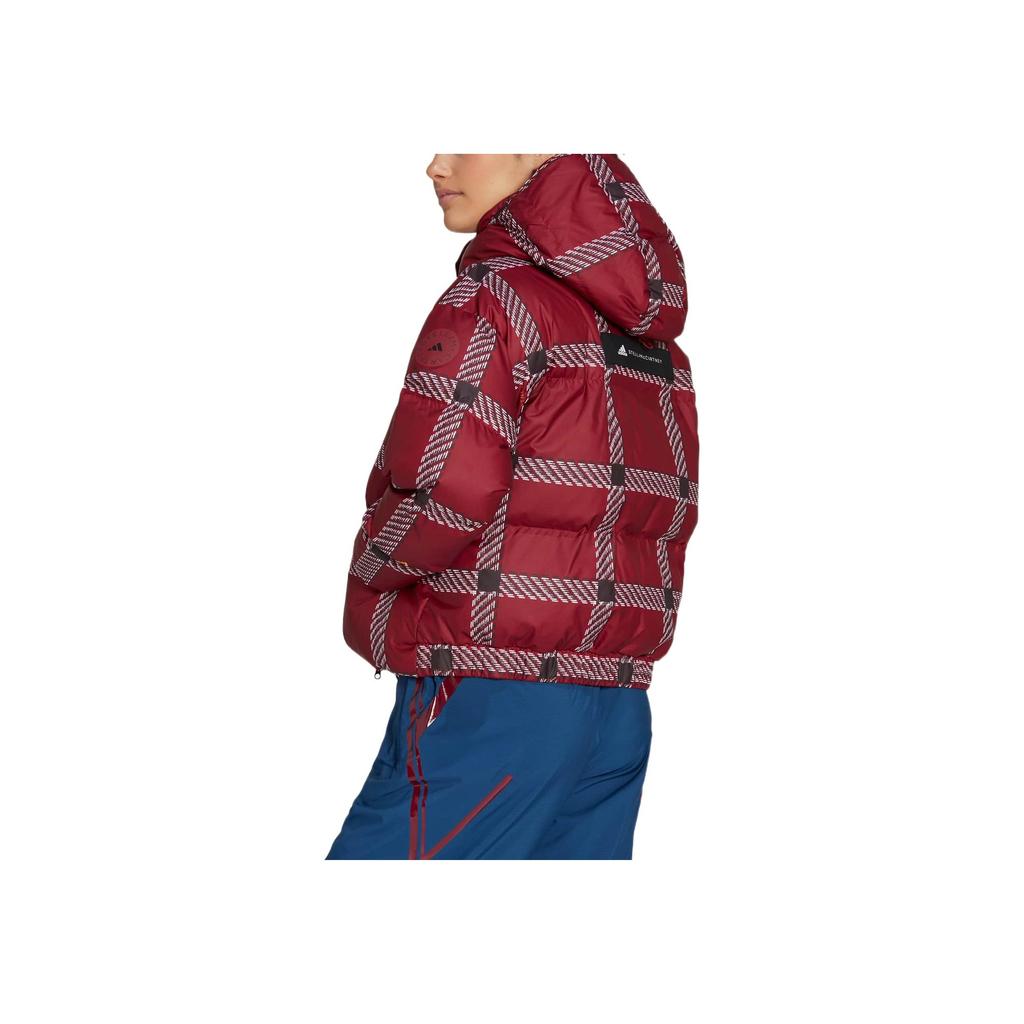 Adidas Logo Printed Striped Long Sleeve Cotton Jacket Women Jacket Red HG6903