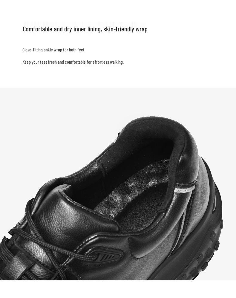 2025 Men's Live Broadcast Casual Soft Sole Dad Shoes - Winter Breathable Leather Sneakers