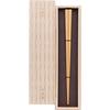 Hashikura Matsukan Shimizu Natur 24cm Weißer Bambus mit Zinnober Hergestellt in (Kyoto Meichiku) Essstäbchen, Hochwertiges Bambus, Quadratisch, Lackiert,