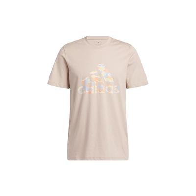 Camo Short Sleeve T-Shirt With Letter Logo Men Tops Miracle-Gray Brown HS3216