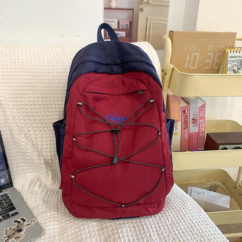 Милый рюкзак-мишка в корейском стиле новая универсальная модель высокой ценности в университетском стиле контрастного цвета большой вместимости для путешествий 2669₽