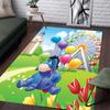 Purple Eeyore Pattern Pajama Rug - Non-slip Kitchen Mat, Outdoor Rug, Home and Bedroom Decor, Yoga Mat, Birthday Gift.