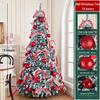 Retractable Folding Christmas Tree with Lights - Easy Setup for a Cozy Holiday Atmosphere