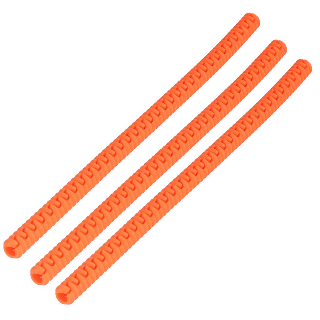 3Pcs Oven Shelf Cover Silicone Anti Scalding Oven Rack Protector for Microwave OvenOrange