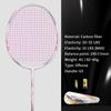 Rachetă de badminton 21-30 LBS fibră de carbon bărbat femeie adult elasticitate înaltă durabilă rachetă principală Atac apărare Nivel competiție