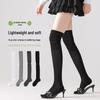 Bamboo Fiber Women's Thigh-High Socks: Hand-Sewn, Boneless, Spring & Autumn Style, Beautiful Leg Design with Thigh Pressure
