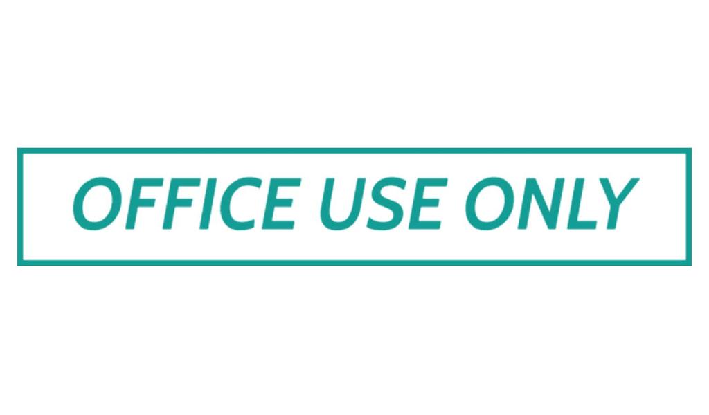 Printtoo Office Use Only Self Inking Rubber Stamp Pre-Inked Office Stamp- Home Office Business Stationery, Black- 42 x 9