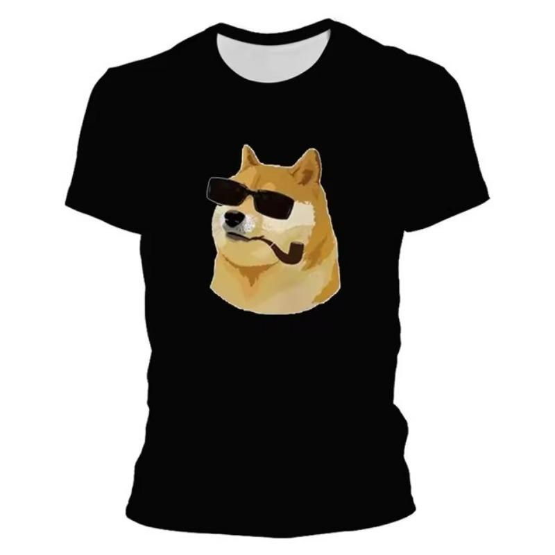 Printed Men's T Shirts Funny Summer Animals O-Neck Short Sleeve Casual Comforts Tee Shirt Tops Women